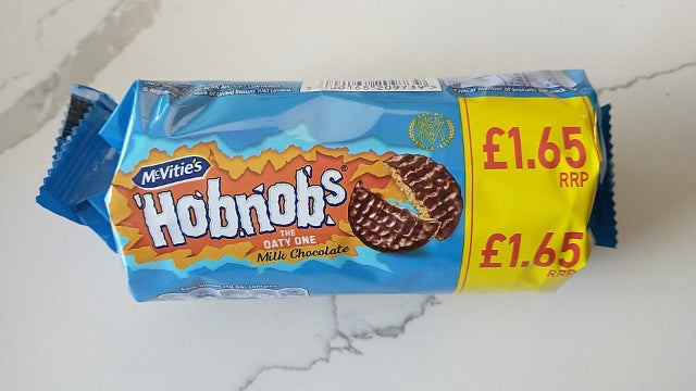 Hobnobs with milk chocolate