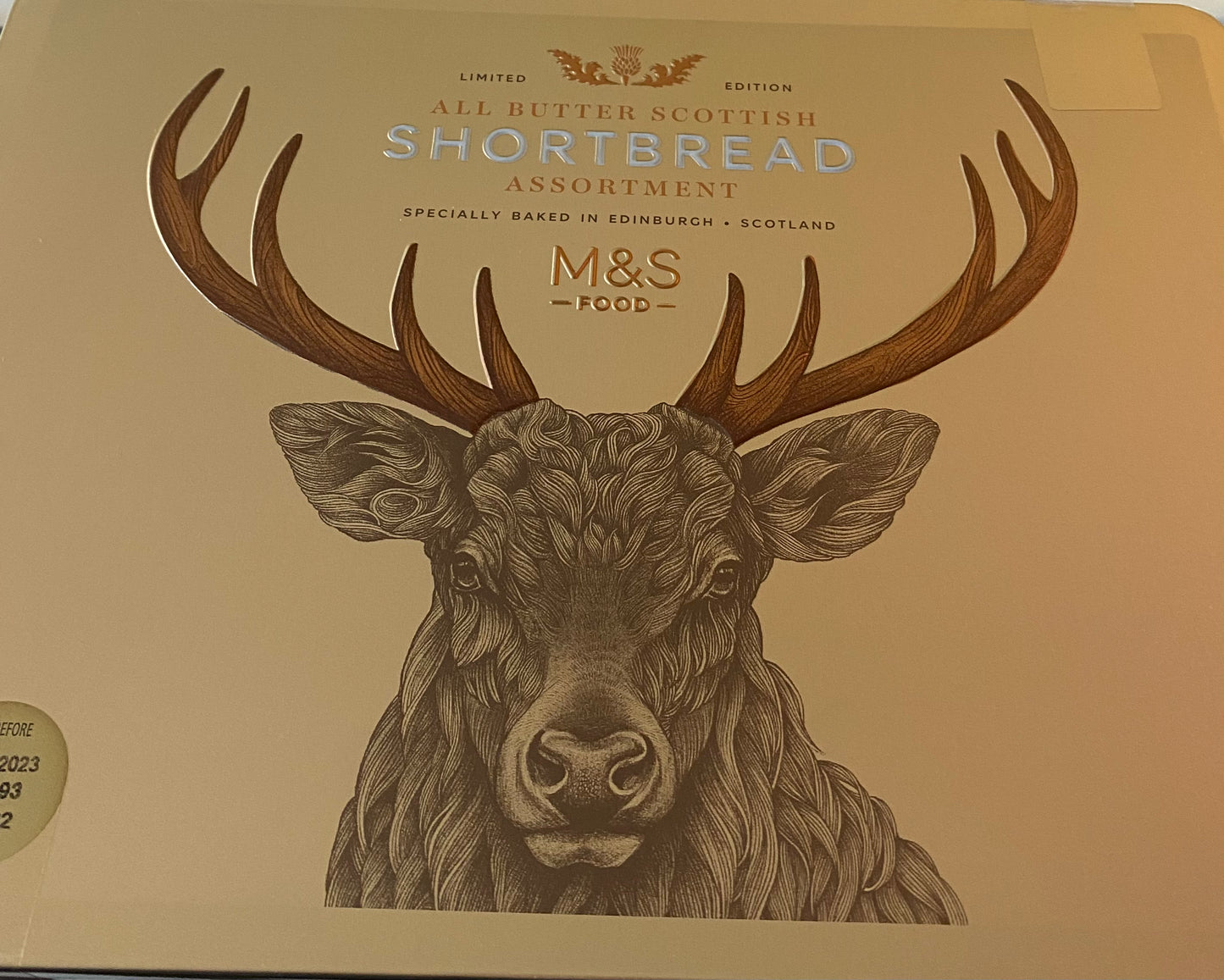 Shortbread (stag) tin 650g