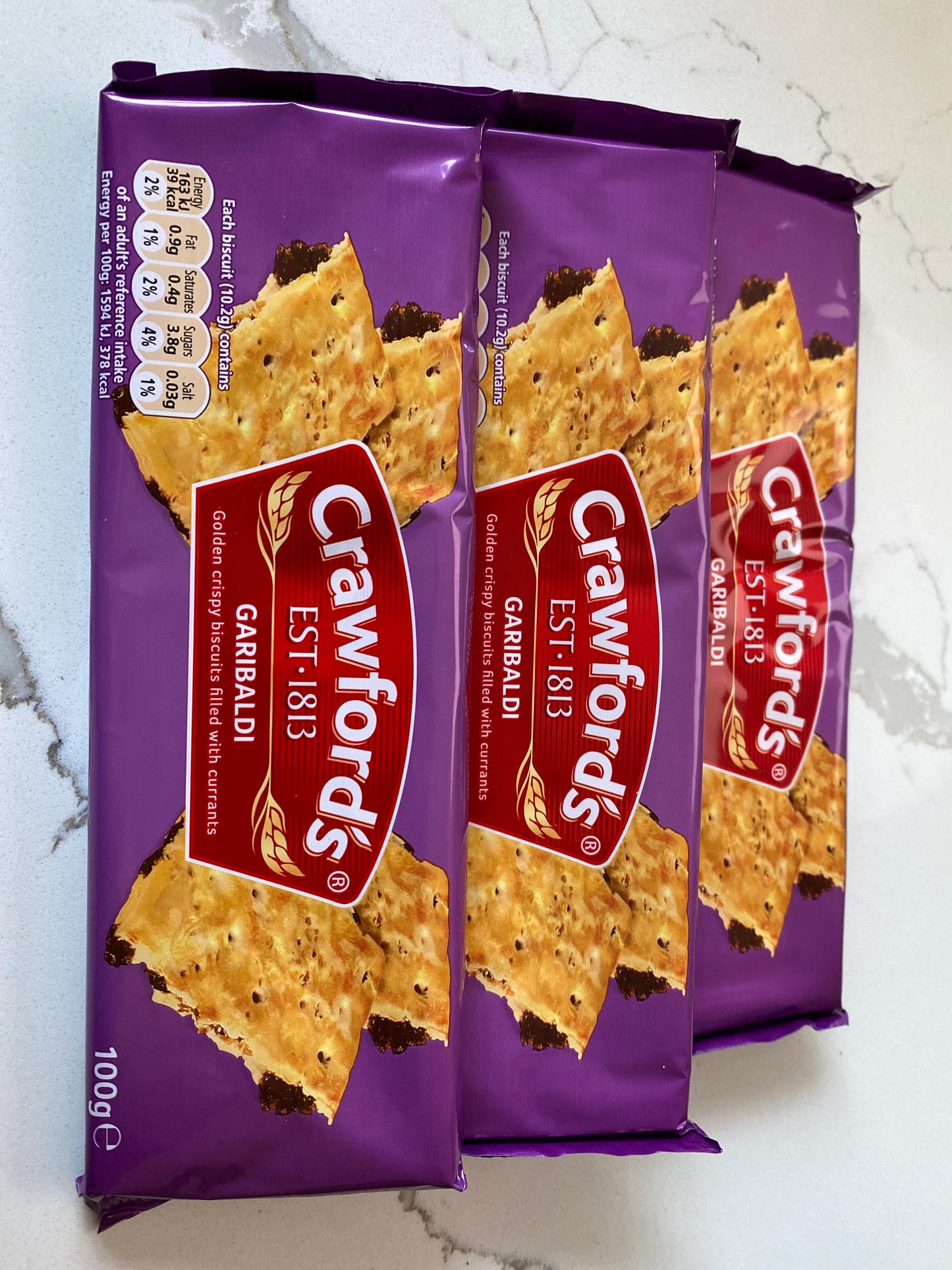 Crispy biscuit with currants (Crawfords)