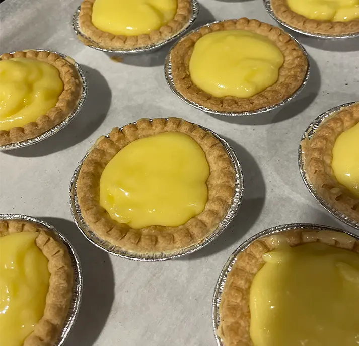 Lemon or Banana cream tarts