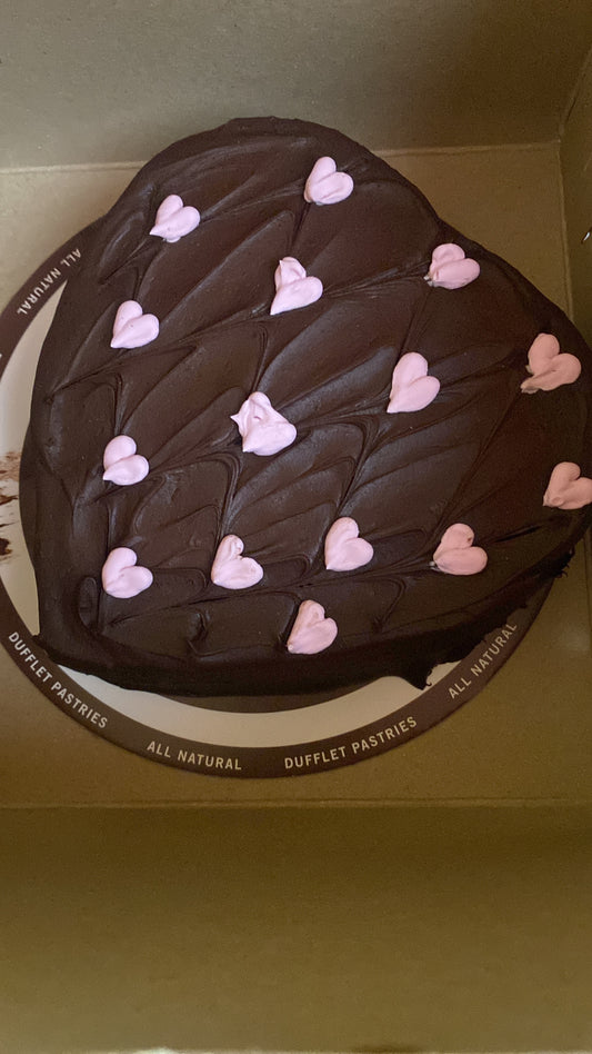 Dufflet chocolate fudge heart mini
