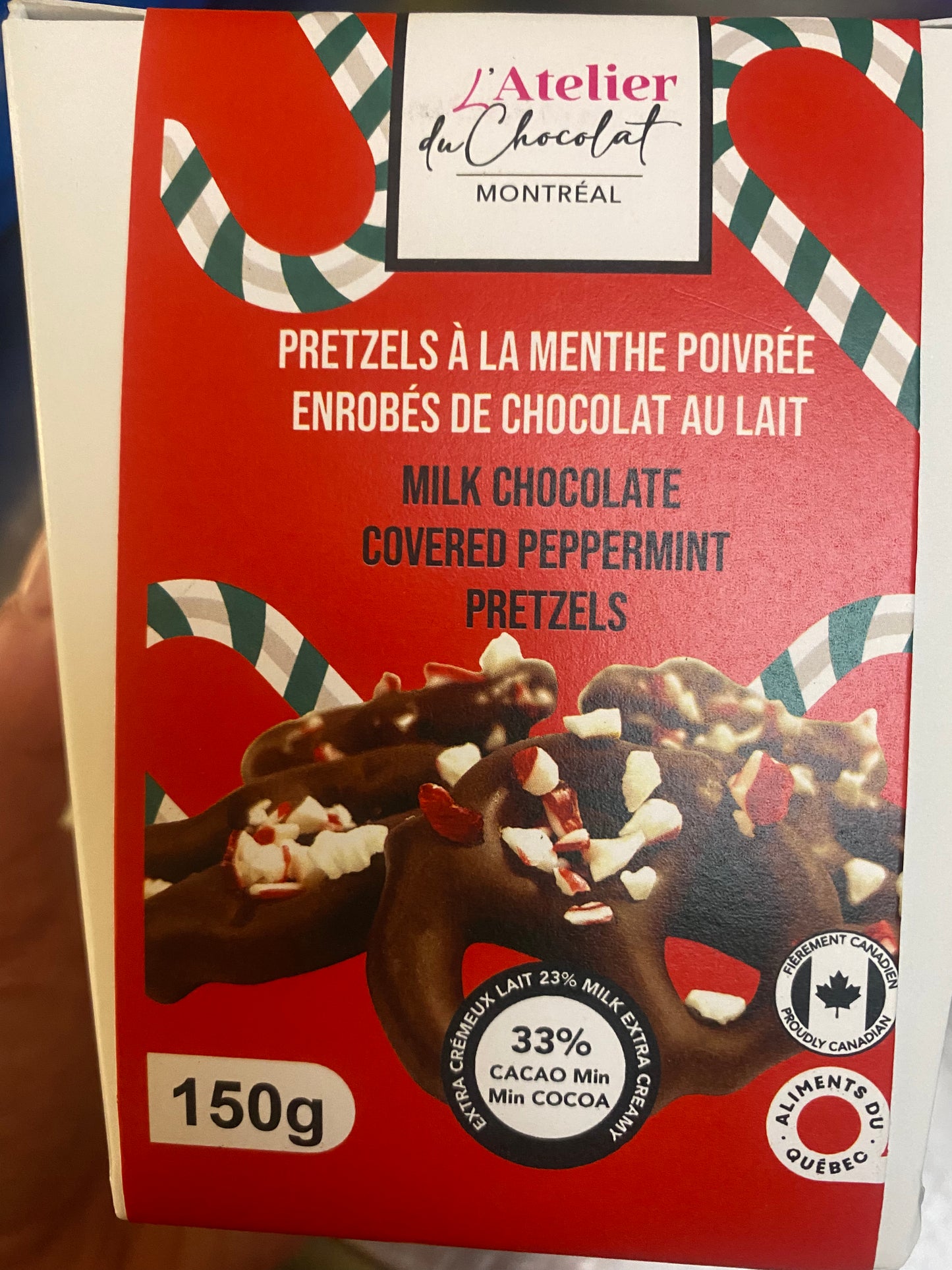 Pretzel milk chocolate & peppermint